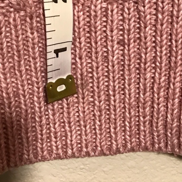 abercrombie & fitch | cozy pink cable knit mock-neck sweater - Picture 10 of 12